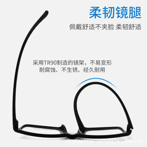 Montura de gafas cuadradas Mm089 Tr90, montura completa, lentes de resina unisex ligeras para miopía, origen Danyang - Product Image 3
