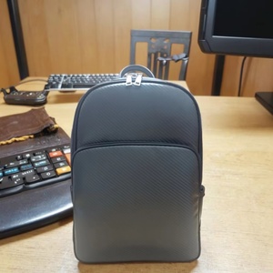 Boshiho New Arrival Men's Business Backpack Genuine Leather Carbon Fiber Vintage Style Anti-theft Polyester Laptop <b>Bag</b> <b>Packs</b> - Product Image 1