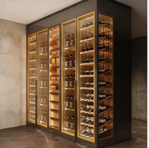 Meuble à vin thermostaté en acier inoxydable, personnalisable, idéal pour whisky, salle à manger, hôtel, salon - Vente chaude - Product Image 6