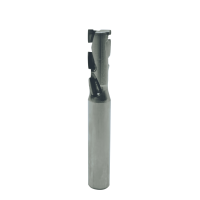 Fraise à queue en carbure diamanté PCD à 6 cannelures, revêtement en titane, pour routeur CNC, pour le fraisage du bois dur et des boîtes en carton, 8 mm
