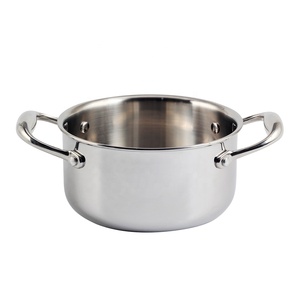 Casserole/marmite française classique à trois plis en acier inoxydable marmite de 6 pintes avec couvercle - Product Image 2