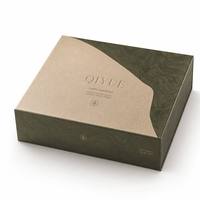 Boîte cadeau rigide de luxe en carton pour sérum de soin de la peau, ensemble de flacons, emballage cosmétique personnalisé avec poignée, OEM
