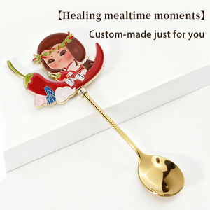 Cuchara Medidora de Metal con Logotipo Personalizado, Cuchara de Acero Inoxidable, Cuchara de Metal para Polvo con Diseño de Dibujos Animados - Product Image 5