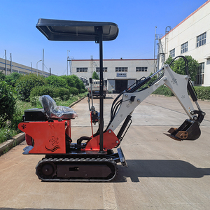 7.0kw Miniature Crawler Type Rotary <b>Drilling</b> Fully Automatic Hydraulic Shed 800KG <b>Mini</b> Excavator Bulldozer - Product Image 1