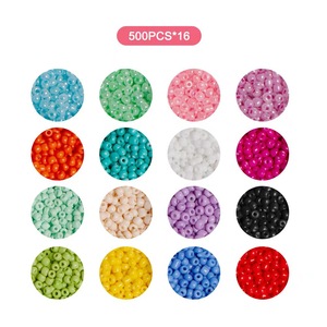 Glass Seed Bead <b>Set</b> 2mm 3mm Painted DIY Jewelry Making Loose Beads Accessories for Bracelet Crafting Supplies - Product Image 5