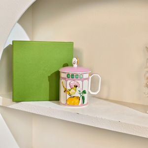 Ensemble de tasses à thé en porcelaine fine de luxe européenne classique simple avec couvercle et soucoupe à thé, écologique, boîte cadeau pour les mariages - Product Image 5