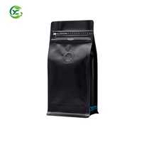 Sacs d'emballage colorés pour grains de café, à huit soudures latérales, avec fermeture éclair et valve d'air, en aluminium, pour sceller les aliments