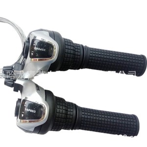 Manette de vélo 7 vitesses en alliage d'aluminium durable avec poignées - Product Image 1