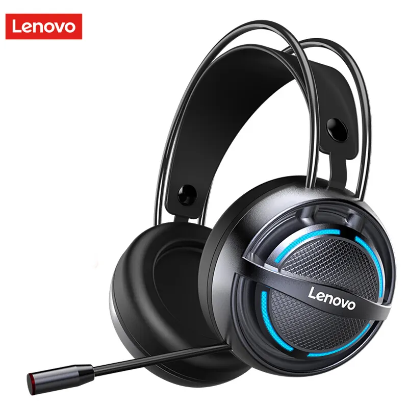 Original Lenovo G30 Shocking Som Stereo Surround Gaming Headset com 4D Over-Ear fone de Ouvido de Jogos para PC Xbox 1 PS4 fone de Ouvido