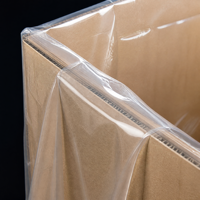 Sacs en plastique personnalisés résistants à l'humidité et aux perforations, à fond carré, renforcés, avec couture en X, thermosoudés, en HDPE, 30*20*40 cm