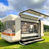 Remorque alimentaire mobile entièrement équipée en acier inoxydable avec barbecue, bar mobile, résistante à la rouille, design vintage classique, pour usage extérieur