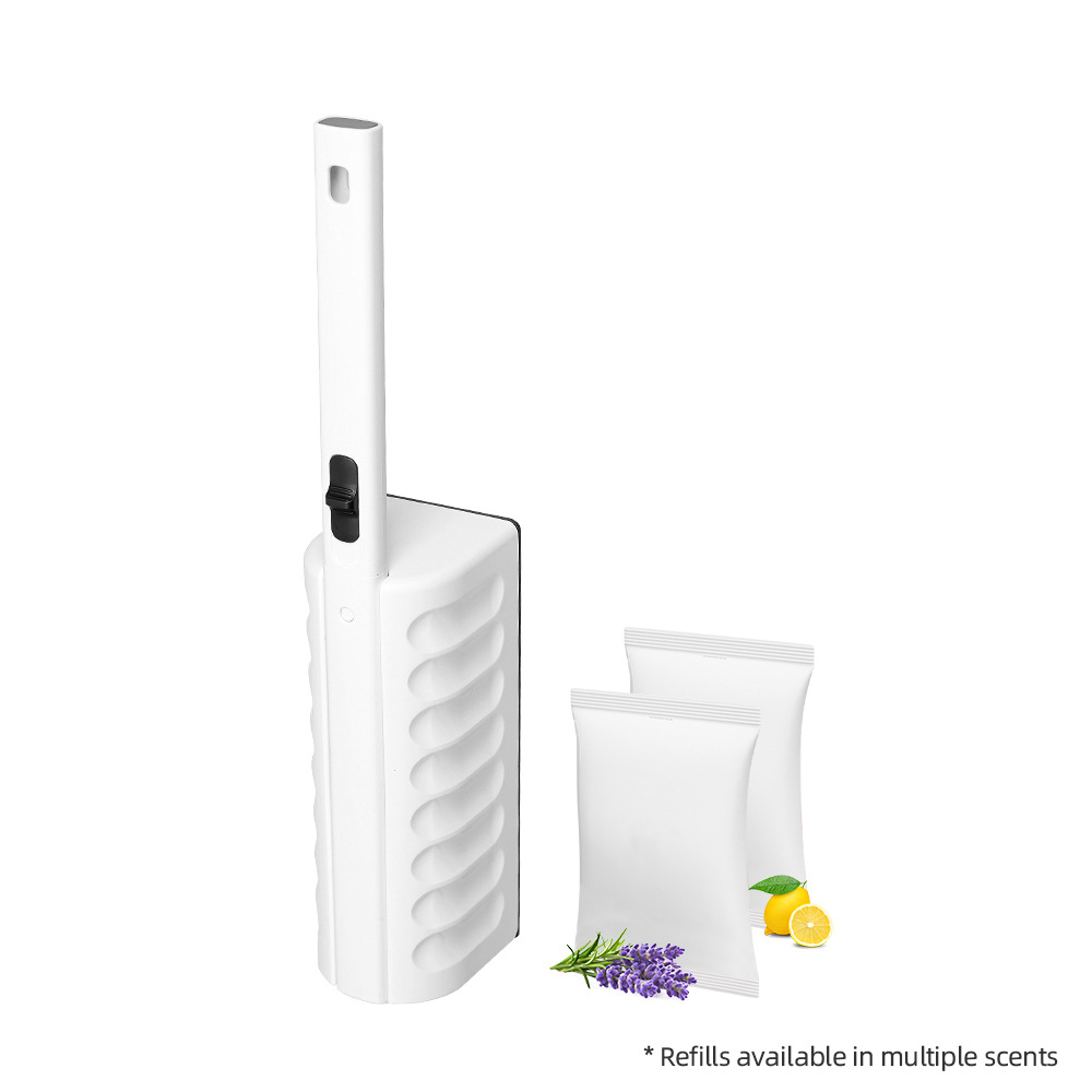 Set di spazzole per WC con 8 ricariche profumate al limone