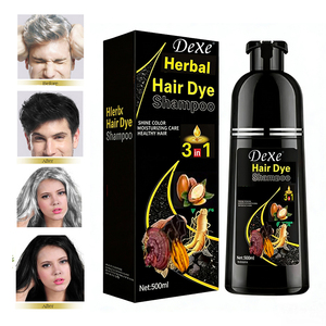 Shampooing crème de coloration permanente aux herbes au gingembre 500ml teinture pour cheveux noirs rapide sans ammoniaque pour usage domestique de haute qualité - Product Image 3