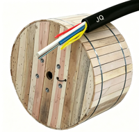 Cable de Fibra Óptica Monomodo ASU 80 de 100m, 8 Hilos, con Varilla FRP, Cable de Comunicación Mini ADSS de 6, 12 y 24 Hilos, Rollo de 4km