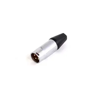 1PC XLR Microphone Connecteurs Mâle et Femelle avec Contacts Colorés Or/Argent pour Câbles XLR/Câbles Speakon