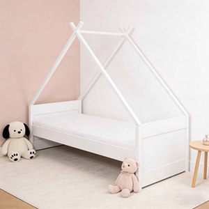 Cama de madera maciza para dormitorio infantil, cama de suelo Montessori para niños - Product Image 4