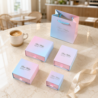 Boîte à bijoux en carton réglable de forme carrée ZXF avec logo personnalisé multicolore pour le rangement des bijoux et l'affichage des bracelets
