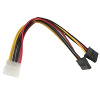Cable de alimentación Sata de 4 pines a doble de 15 pines a buen precio Cable hembra Sata Power de 4 pines a la venta