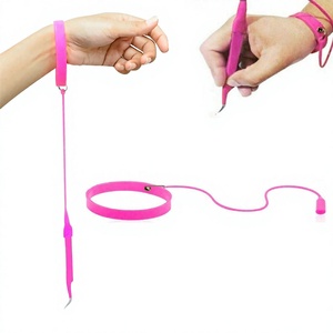 Bracelets de protection en silicone de haute qualité pour pinces à cils, bracelets de maintien en caoutchouc couleur personnalisée pour poignets, vente en gros - Product Image 1