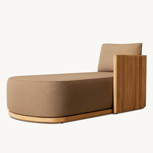 Juego de Muebles de Exterior de Lujo de Bali, Indonesia, Sofá Seccional de Teca para Todo Clima con Chaise Longue - Product Image 6