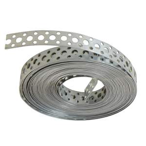 10เมตรพรุนแถบเหล็กชุบสังกะสีวงโลหะแก้ไขสายรัดที่มีรูพรุนโรงงานอุปทาน - Product Image 1