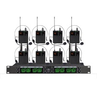 Nouveau système de microphone sans fil UHF professionnel 8 canaux OEM pour conférences, chant, karaoké, événements, discours