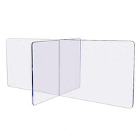 Pare-éclaboussures transparent en acrylique coulé PMMA, séparateur de comptoir, déflecteur d'isolation protecteur, résistant aux UV, découpable pour présentoirs de vente au détail