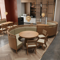 Fournisseur d'usine de mobilier de restaurant commercial moderne en bois personnalisé, tables et chaises pour projets de restauration hôtelière et de banquets