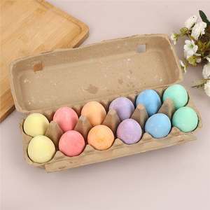 طباشير رسم للأطفال على شكل بيضة متعدد الألوان 6*4.5 سم للرسم والتلوين في الهواء الطلق - Product Image 3