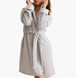 Peignoir à capuche pour femme, épais, doux, absorbant, à séchage rapide, en polaire, chaud, pour <span class=keywords><strong>le</strong></span> bain <span class=keywords><strong>et</strong></span> la nuit, modè<span class=keywords><strong>le</strong></span> international - Product Image 2