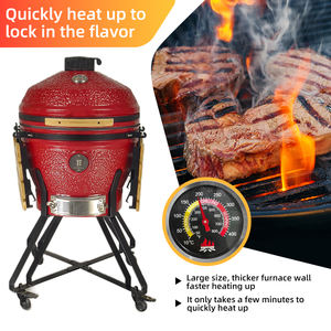 <span class=keywords><strong>Parrilla</strong></span> de Carbón y Horno Ahumador de 24 Pulgadas <span class=keywords><strong>con</strong></span> Compartimento para Especias, Estantes Laterales y Rejillas de Acero Inoxidable para Jardín - Product Image 4