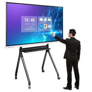 ไวท์บอร์ดอัจฉริยะ Whalescreens Ai ขนาด 65 75 86 98 110 นิ้ว ระบบแอนดรอยด์ 4K จอแบนดิจิทัล สำหรับการประชุมและการสอนแบบอินเทอร์แอคทีฟ - Product Image 1