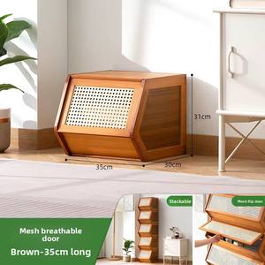 Estantería de rejilla integrada multicapa, estante de almacenamiento para sala de estar, puertas de armario de pie, vitrina, combinación de librería - Product Image 6