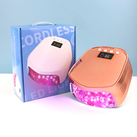 Lampe à ongles LED UV rechargeable sans fil professionnelle 96W dégradé de couleur utilisation pratique en salon lampe à ongles LED Pro Cure