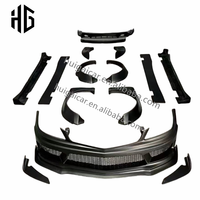 Pour classe C W204 RT Style Kit de carrosserie large Kit de carrosserie large en fibre de verre pour Mercedes C63 Facelift avant arrière jupes latérales Kit de pare-chocs