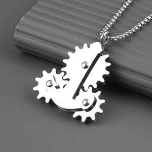 Collar de Acero Inoxidable Moderno para Hombre, Colgante Estilo Cyberpunk, Amuletos Hip Hop, Joyería Cristiana, Estilo Steampunk - Product Image 6