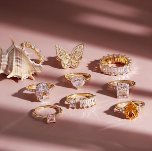 Radiance Golden Fine Fashion Rings Jewelry S925 Plata 18K Chapado en <span class=keywords><strong>oro</strong></span> Mujeres 5A 8A Cubic Zirconia Dress Up Wedding Nupcial Ring - Product Image 3