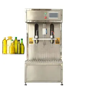 Automatic Conveyor Belt Line Bottle Liquid 8 Nozzle 4 Heads Filling Machine