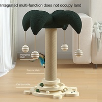 Arbre à chat moderne de luxe classique de grande taille, tour à chat réglable en hauteur, durable, en bois massif, avec poteau à gratter en sisal pour les chats de grande taille