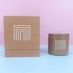 1oz 2oz 3oz 4oz 8oz <b>Clear</b> Frosted Yellow Glass Jar Cosmetics Body Scrub Jars with Lid with Custom Color <b>Box</b> - Product Image 3