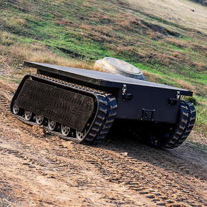 <span class=keywords><strong>Robot</strong></span> de motores duales para todo terreno, pista de goma, transporte de recogida, chasis de seguimiento con control remoto eléctrico Universal - Product Image 1