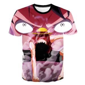 Playeras con Gráficos 3D de Personajes de Cómic y Anime Japonés, 100% Poliéster, Venta al Por Mayor - Product Image 6