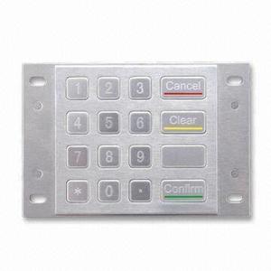 Tùy Chỉnh 4X4 Matrix Thép Không Gỉ Công Nghiệp Nút Bàn Phím Vandal Proof Rugged Kim Loại Bàn Phím Màng <span class=keywords><strong>Switch</strong></span> - Product Image 1