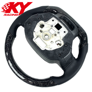 พวงมาลัยกีฬาแบบ LED RPM หุ้มหนังสีดำคาร์บอนไฟเบอร์ฟอร์จแบบกำหนดเองสำหรับ Ford Raptor F150 F-150 XLT STX Raptor ปี 2019-2025 - Product Image 3
