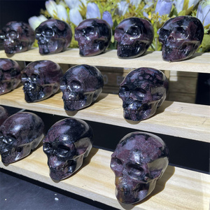 Calaveras de <span class=keywords><strong>granate</strong></span> <span class=keywords><strong>pulido</strong></span> de alta calidad, artesanías de cristal talladas a mano, calaveras de 2 pulgadas de <span class=keywords><strong>granate</strong></span> para decoración del hogar - Product Image 4
