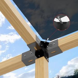 Support d'angle en métal pour kit de pergola en <span class=keywords><strong>acier</strong></span> à prix abordable pour jardin et restaurant (DIY) - Product Image 3