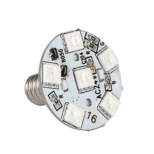 E10 RVB Automatique 1-16 Préprogrammable Amusement Fairground Park Décoration AC24V 28mm 9leds Ampoule LED - Product Image 5