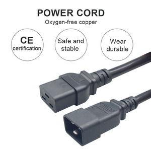 OEM 1.8m IEC 320 C20 to C19 Power Cord Female Male Connector Power Supply <strong>Cable</strong> - Product Image 2