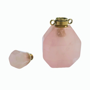 ขวดน้ำหอมโรสควอตซ์ ขวดคริสตัลธรรมชาติ - Product Image 4