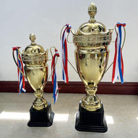 Coupe de champion sportif en métal, trophées or, argent, bronze, coupe de champion